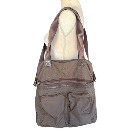 Kipling Camryn Women's Brown Nylon Laptop Travel Weekender Crossbody Bag - Picture 1 of 13